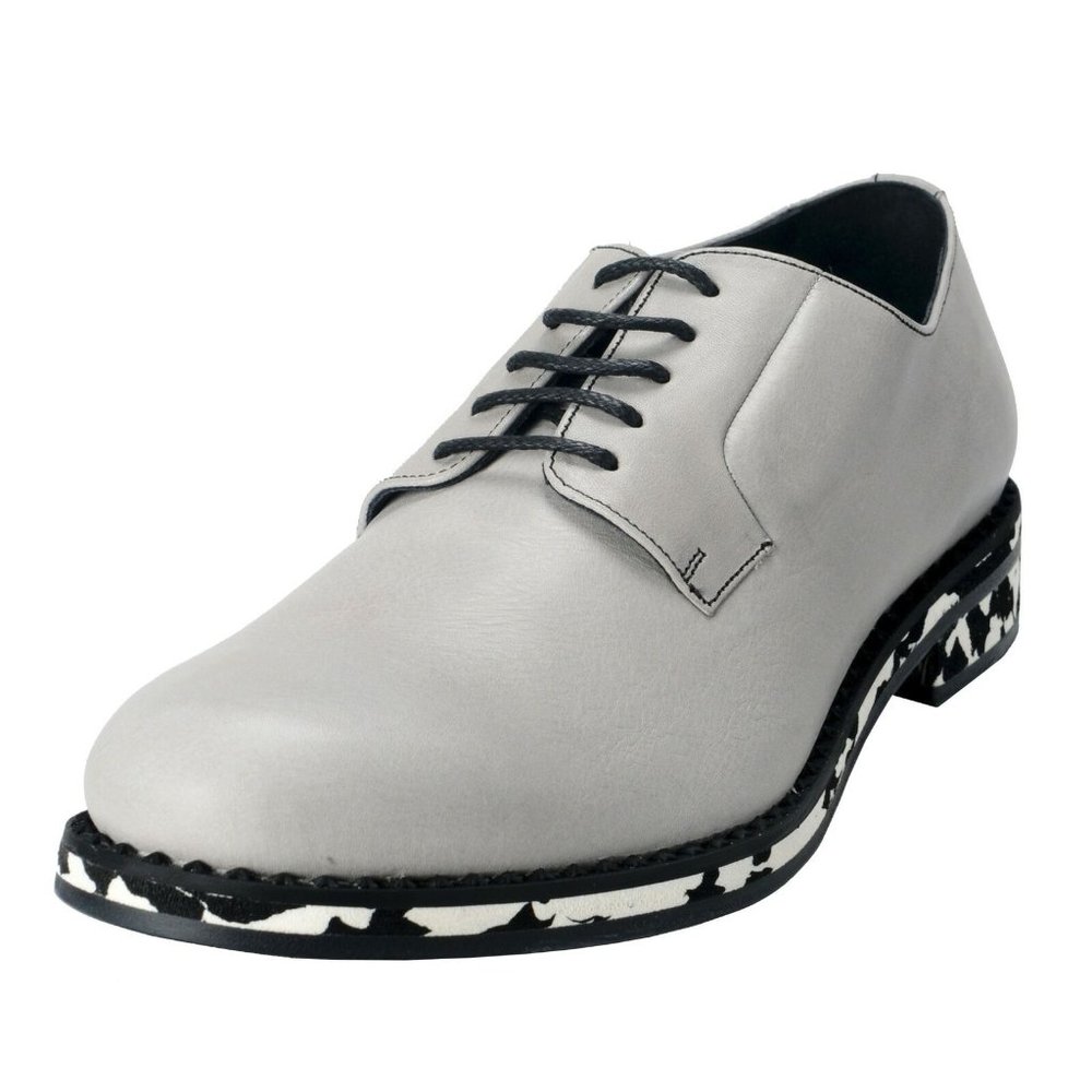 Jimmy Choo Men's Leather Alaric Cloud Gray Oxfords